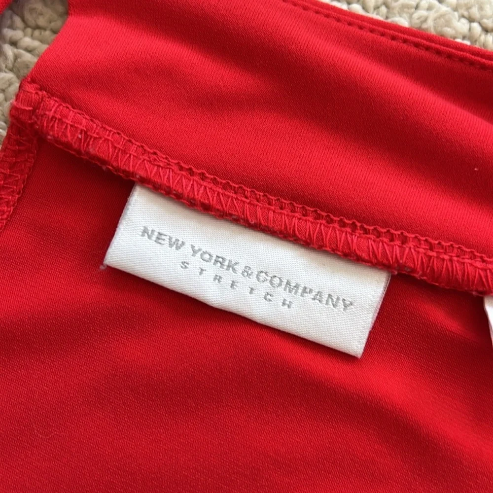 NY & Co stretch Red/orange  Women's Jumpsuit - Picture 7 of 14